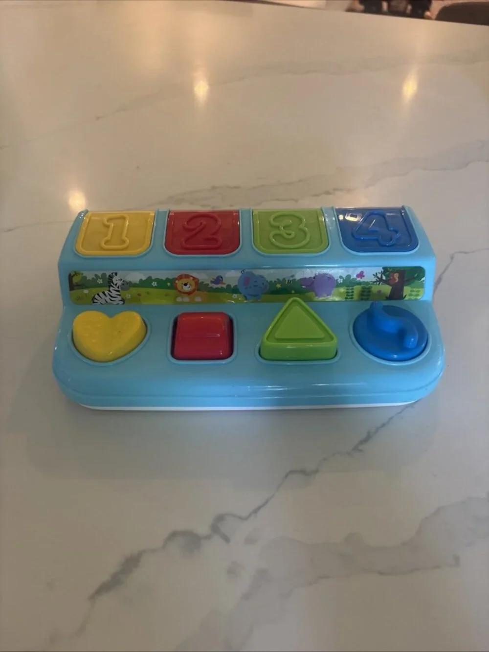 Playgo Toy Pop Up Number Animals Learning Game Toddlers Baby Colors Screen Free